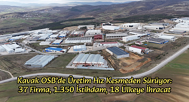 Kavak OSB’de Üretim Hız Kesmeden Sürüyor: 37 Firma, 1.350 İstihdam, 18 Ülkeye İhracat